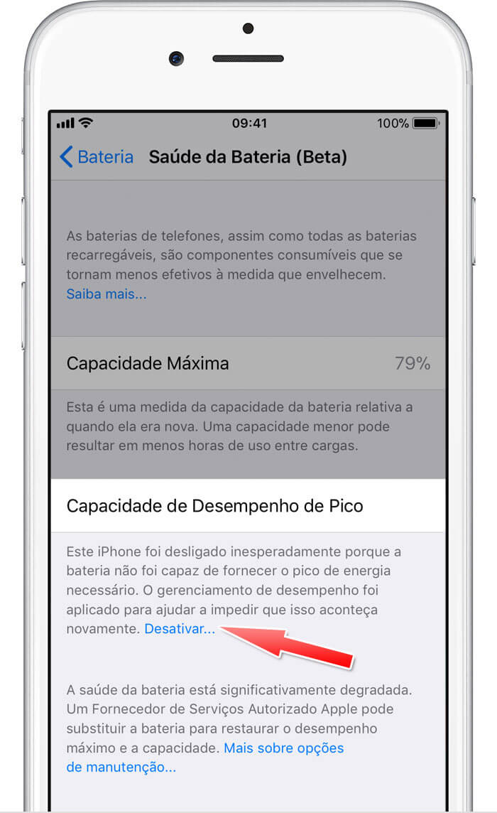 Saúde da Bateria do iPhone
